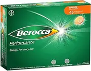 Berocca Energy Orange Flavour 45 Effervescent Tablets