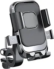 Motorcycle Phone Mount | Shockproof Universal Handlebar Clip Mount - Sturdy Motorcycle - Custom Fit Phone Mount for Scooter with Cuff for MTB, MTB