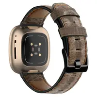 在飛比找ETMall東森購物網優惠-適用蜚比fitbit versa1/2/3智能手表真皮表帶s