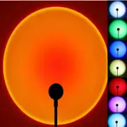 Sunset Lamp LED USB Rainbow Neon Night Light Projector Photography Wall Atmosphe