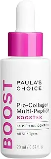 Paula’s Choice Pro-Collagen Multi-Peptide Booster Serum for Wrinkles, Supports Collagen Production with Plumping Hyaluronic Acid & Amino Acids, Fragrance-Free & Paraben-Free, 0.67 Ounces