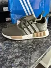 NEW Mens ADIDAS NMD_R1 Olive Strata Silver Pebble MESH Shoes AUTHENTIC