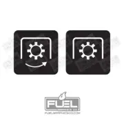 Custom Tractor or Truck Vinyl Decal PTO On and Off Set