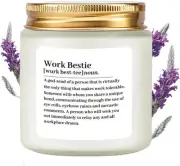 LAMIVEENLA Gifts for Coworkers Scented Candle - Work Bestie Candle Gifts for Wom