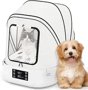 Advwin Automatic Pet Hair Dryer Box, Portable Foldable and Large Capacity, 360° Quiet Airflow, Temperature/Time Control, 3-Speed Settings – Grooming Hair Blower for Dogs, Cats & Puppies