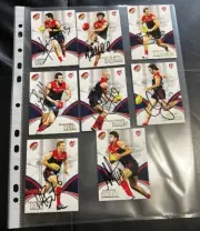 8x 2007 Select Footy Cards Hand Signed Melbourne Demons YZE JONES JOHNSON