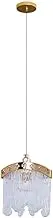 CJLWSLCO French Simple Long Line Crystal Glass Chandeliers Bedroom Bedside Living Room Dining Room Front Decoration Hanging Lamp LED Light Source Pendant Light Modern Simple Home Lighting Fixtures Ind