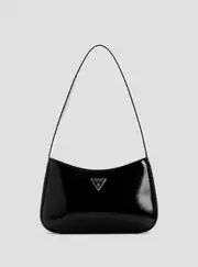GUESS Women's Black Arnela Top Zip Shoulder Bag