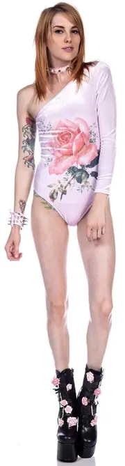 [Wildfox Couture] A Rose Will Bloom Bodysuit