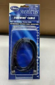 MANHATTAN Firewire Cable IEEE 1394 6' (1.8m) 6 Pin - 6 Pin NEW