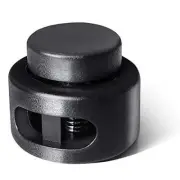 Cord Lock End Spring Stop Toggle Stoppers for Drawstrings w/ Double Hole 100Pack