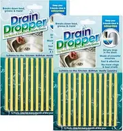 Living Today Drain Dropper Sticks, 24PCS Drain Cleaner Sticks Pipe Cleaners to Avoid Clogged Drains, Drain Cleaner Sticks Drain Sink Deodorizer,Safe for Sinks,Bathtub Drains,Toilet Tanks (2Pack-24PCS)