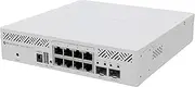 Mikrotik CRS310-8G+2S+IN 8Gbps Managed Switch, RJ45, Aluminium Case, White, Compatible with Desktop, 10 Ports