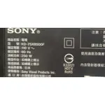 SONY 75吋液晶電視型號KD-75X8500F面板破裂拆賣