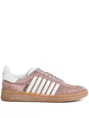 Dsquared2 Striped Low-Top Sneakers 35,37,38 Blush pink/white