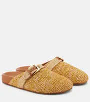 [Clergerie] Clergerie Quinta raffia mules AU 6 beige