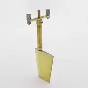Toy Accessories 1PC RC Boat Copper Steering Rudder 40mmx31mm Submerged Rudder with Servo Arm Compatible with RC Boat Scale Marine Tug Fishing Boat Model