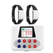 Wireless Dog Fence System, Electric Fence for Dog with Big LCD Screen, Portable Wireless Fence and Training Collar for 2 Dogs