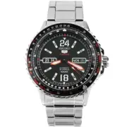 SEIKO 5 Sports SRP353K1 Automatic Watch 4R36 Steel 100m Sawtooth Day Date 4R36