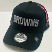New Era Alpha Industries Cleveland Browns A-Frame 9FORTY Hat Adjustable Black