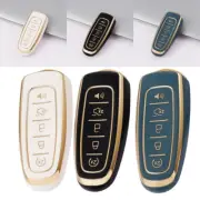 Remote Key Fob Case Cover Soft for TPU Electroplating Process Metal Texture