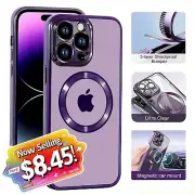 For iPhone 16 15 14 13 12 11 Pro Max Plus case Magsafe shockproof magnetic Cover