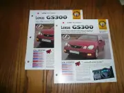 1993 To Present Lexus GS300 UNIQUE IMP BROCHURE - Two for One