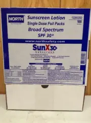 North by Honeywell Foil Pack SunX Sunscreen In Dispenser(100 Per Box) 122002SD
