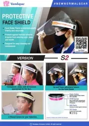 Full Clear Face Shield Dental/Medical Vandapac Shield Safety Eyes Mouth Shield