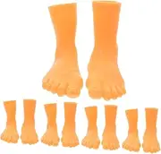 5Sets Interactive Vinyl Finger Puppets Left Right for Parties Christmas Fun and Creative Play for Pet Entertainment