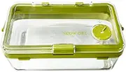 Picnic Snack Box Container, Travel Snack Tray with Lid, Storage Tray for Picnic Serving, Sealed Storage Organiser for Hiking, Camping, Kitchen, Picnics and Travel