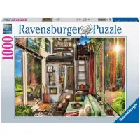 在飛比找momo購物網優惠-【Ravensburger】維寶拼圖 紅木森林小木屋 100