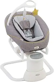 Graco All Ways Soother 2-in-1 Baby Swing and Portable Rocker (Birth to 9 Months Approx, 0-9kg), with Vibration and Adjustable Swing Speed, Stargazer