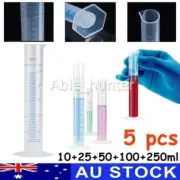 10-250ml Measuring Beaker Graduated Cylinder Chemistry Lab Equipment Tools AU AD