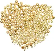 Abaodam 300Pcs Slotted Fishing Beads Tungsten Fly Tying Beads Portable Fishing Supplies for Lure Fishing Practical and Easy to Carry