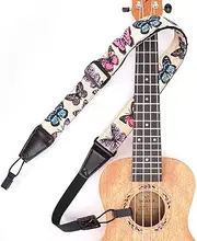 Ukulele Strap No Drill, Eyeshot Adjustable Double J Hook Clip on Ukulele Shoulder Strap