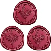Uwilowe 60 Pcs Burgundy Wax Seal Stickers, Wedding Invitation Accessories Envelope Stickers - Self Adhesive Envelope Seals, Peferct for Invitation, Gift Box Craft Wrapping, Christmas Cards Decoration