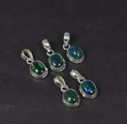 Wholesale 5pc 925 Solid Sterling Silver Black Ethiopian Opal Pendant Lot e254