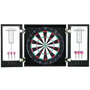 Winchester Dartboard & Cabinet Set w Scoreboard, 6 Darts