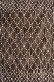 Argyle Chocolate Diamond Pattern Wool Rug