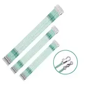 30 Pcs Fishing Tackle Leader Line Wire Stainless Steel Swivel Buckle Kit