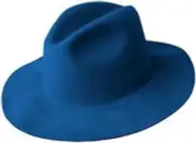 Bailey of Hollywood Women's Floppy Hat Inglis - Blue Small 100% wool