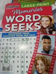 Penny press large print memories word seeks