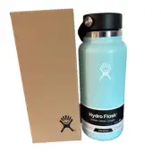 NEW Hydro Flask Wide Mouth Flex Cap Bottle - Dew Blue - 32 oz