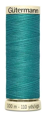 Gutermann 100P-673 Sew-All Thread 110yd-Green Turquoise