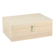 Urban Crafter Rectangular Pine Gift Box with Latch 30x22x12cm