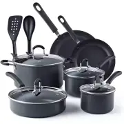 Cook N Home Nonstick Cookware Set Hard Anodized Aluminum Cookware Pots 12-Piece