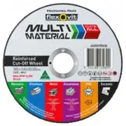 Flexovit Cut Off Wheel Multi Material Ultra Thin 100 x 1 x 16 mm - Pack of 25