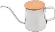 Stainless Pot with Lid Handheld Drip Kettle for Precise Pouring at Home Design for Coffee and Tea Brewing