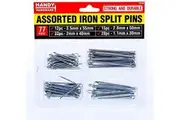 Assorted Iron Split Pins Assorted 77pc Strong and Durable
